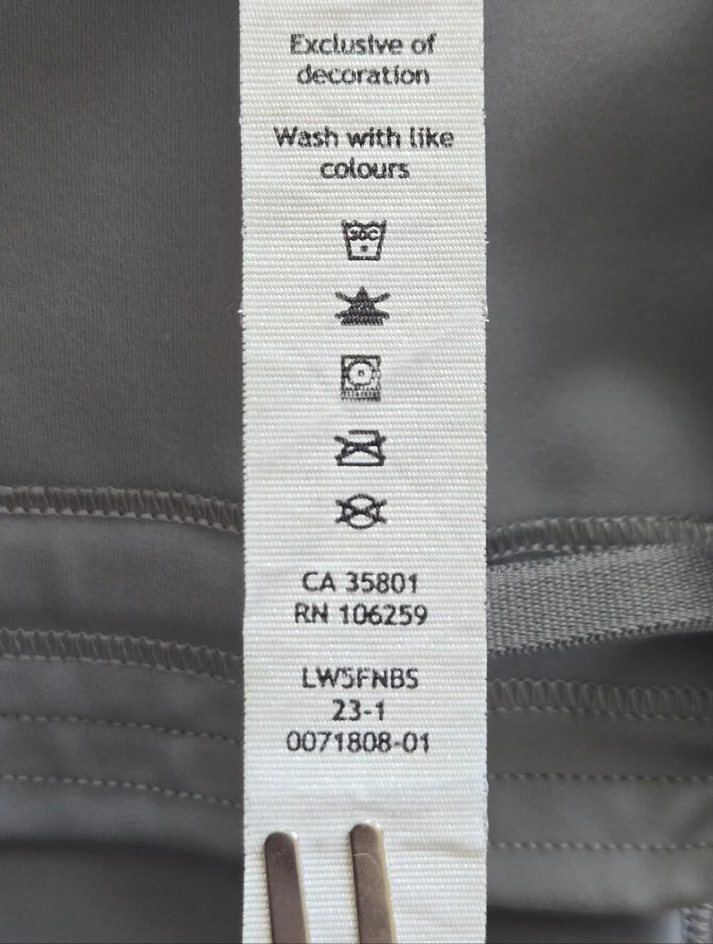 Lululemon Legging Pants Womens Size 10 Gray LW5FNBS